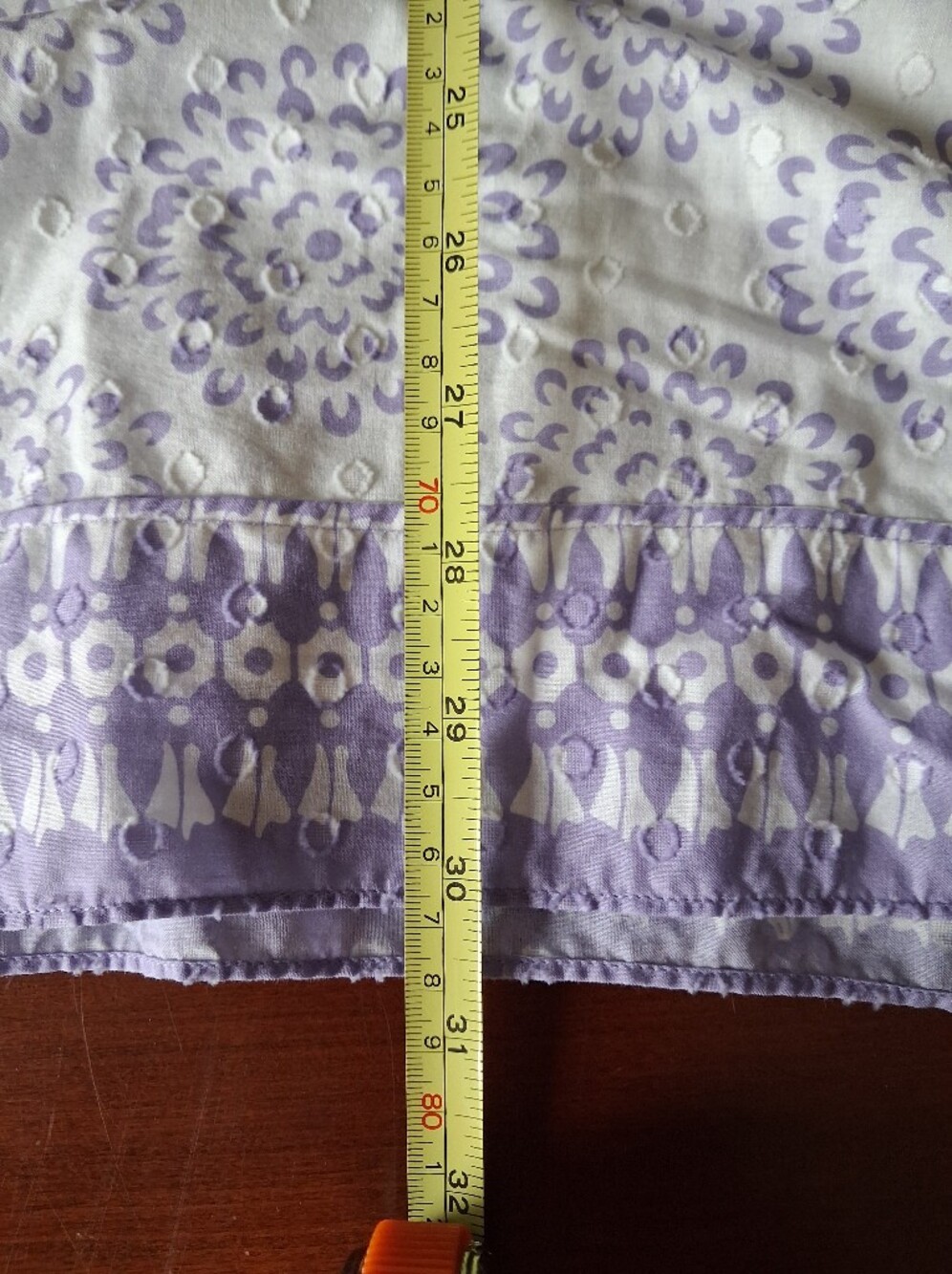 Vineyard Vines White/lavender Cotton Tunic XL EUC - Picture 7 of 7